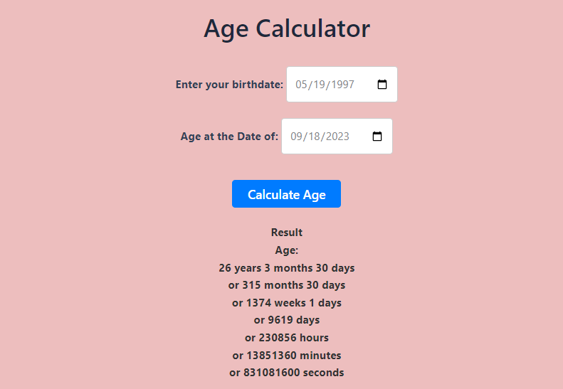 Age Calculator