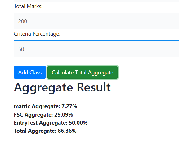 aggregate calculator